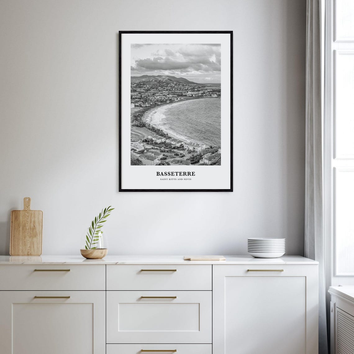 Basseterre Wall Art Basseterre Wall Decor Basseterre Poster Basseterre Home Decor Basseterre Travel Gift Basseterre Travel Print - Image 2