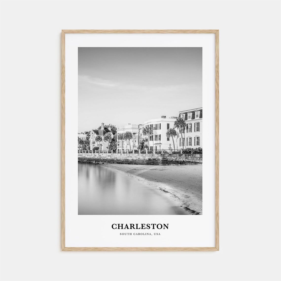 Charleston South Carolina Waterfront Historic Homes View Poster