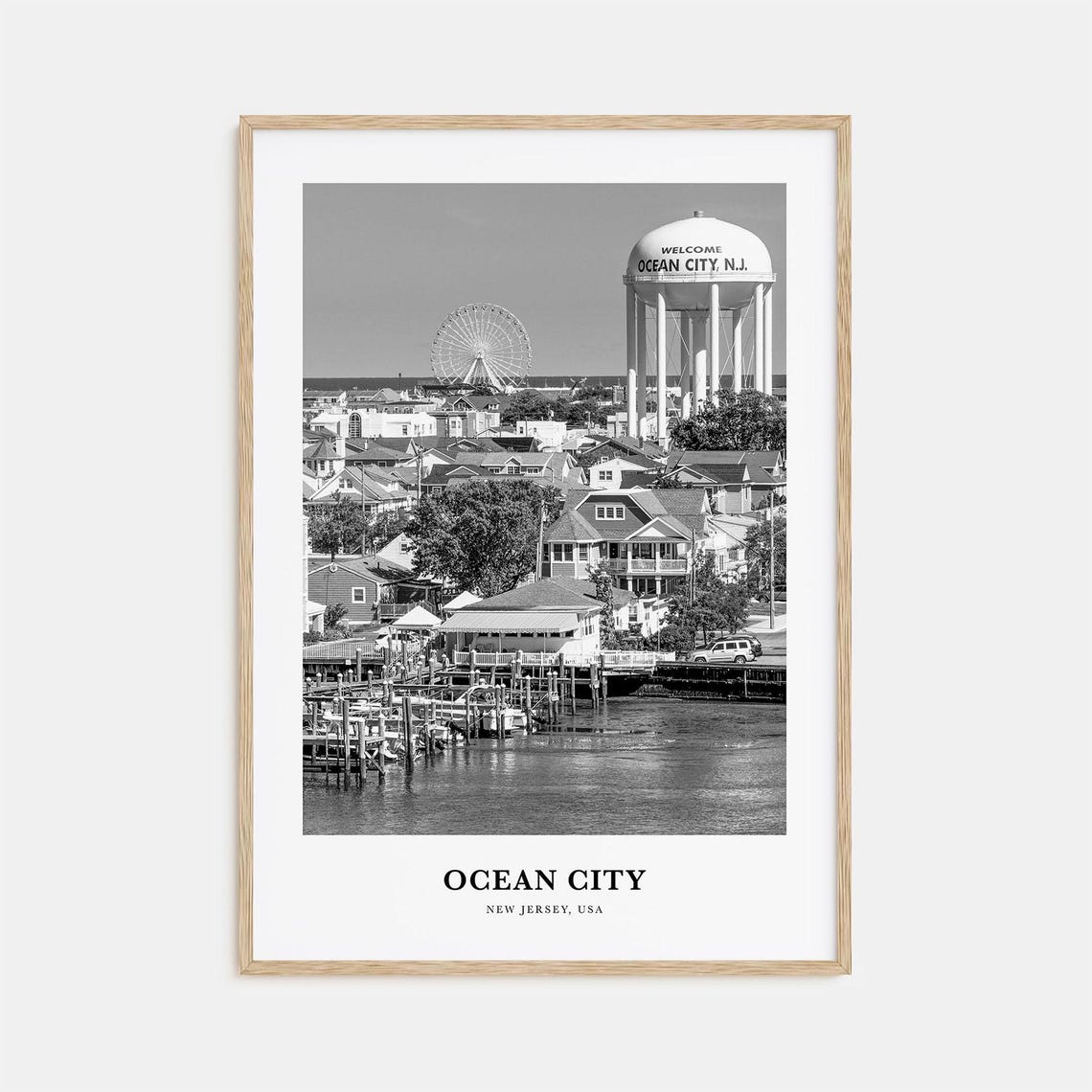 Ocean City Wall Art New Jersey Ocean City Wall Decor Ocean City Poster Ocean City Home Decor Ocean City Travel Gift Ocean City Travel