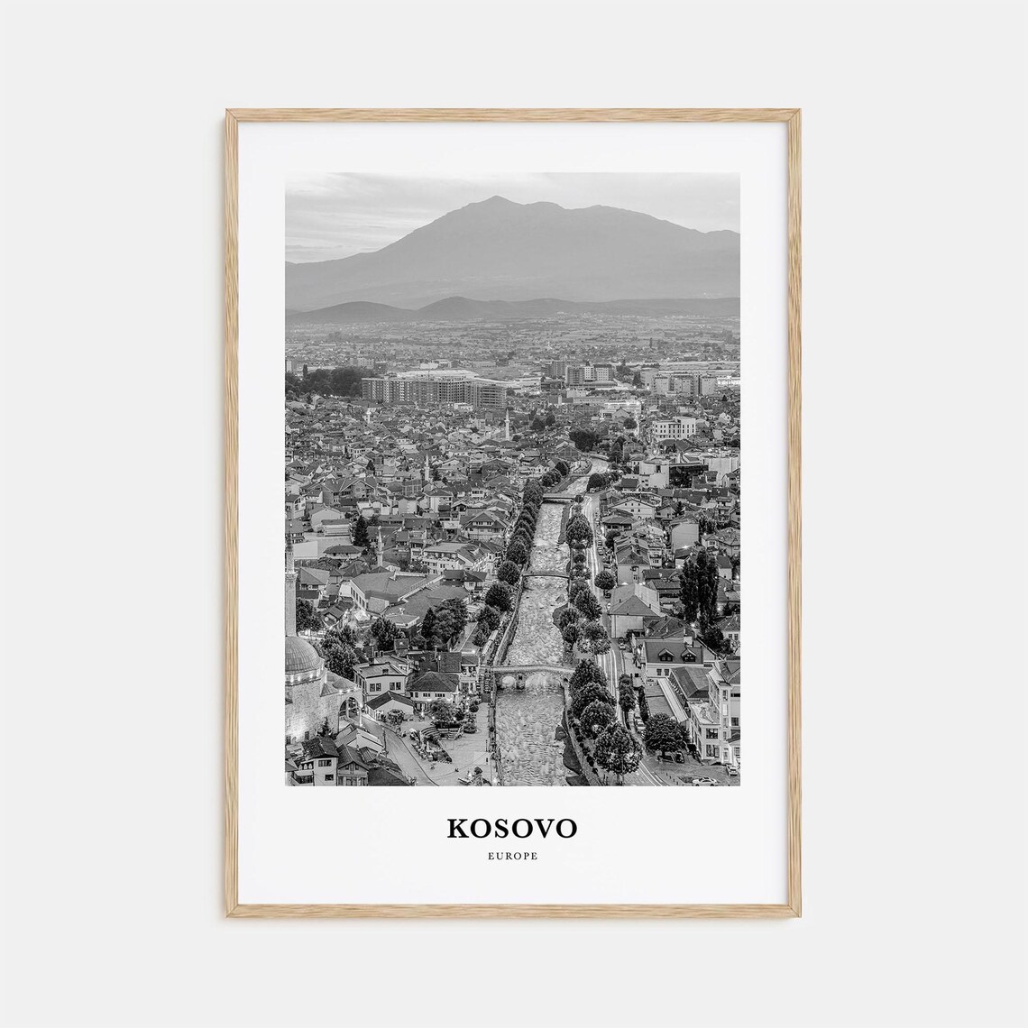 Kosovo Wall Art Kosovo Wall Decor Kosovo Poster Kosovo Home Decor Kosovo Travel Gift Kosovo Travel Print