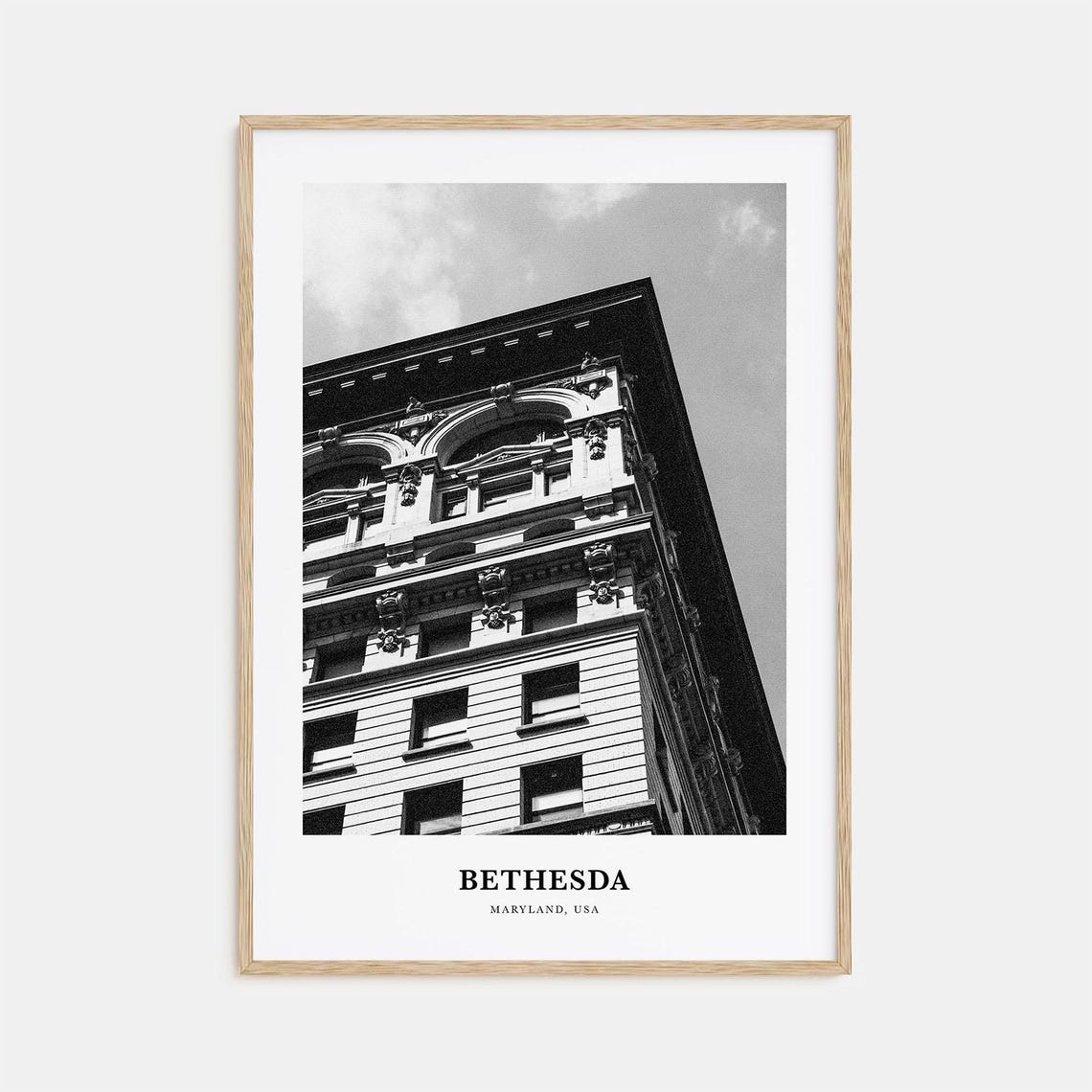 Bethesda Wall Art Bethesda Wall Decor Bethesda Poster Bethesda Home Decor Bethesda Travel Gift Bethesda Travel Print