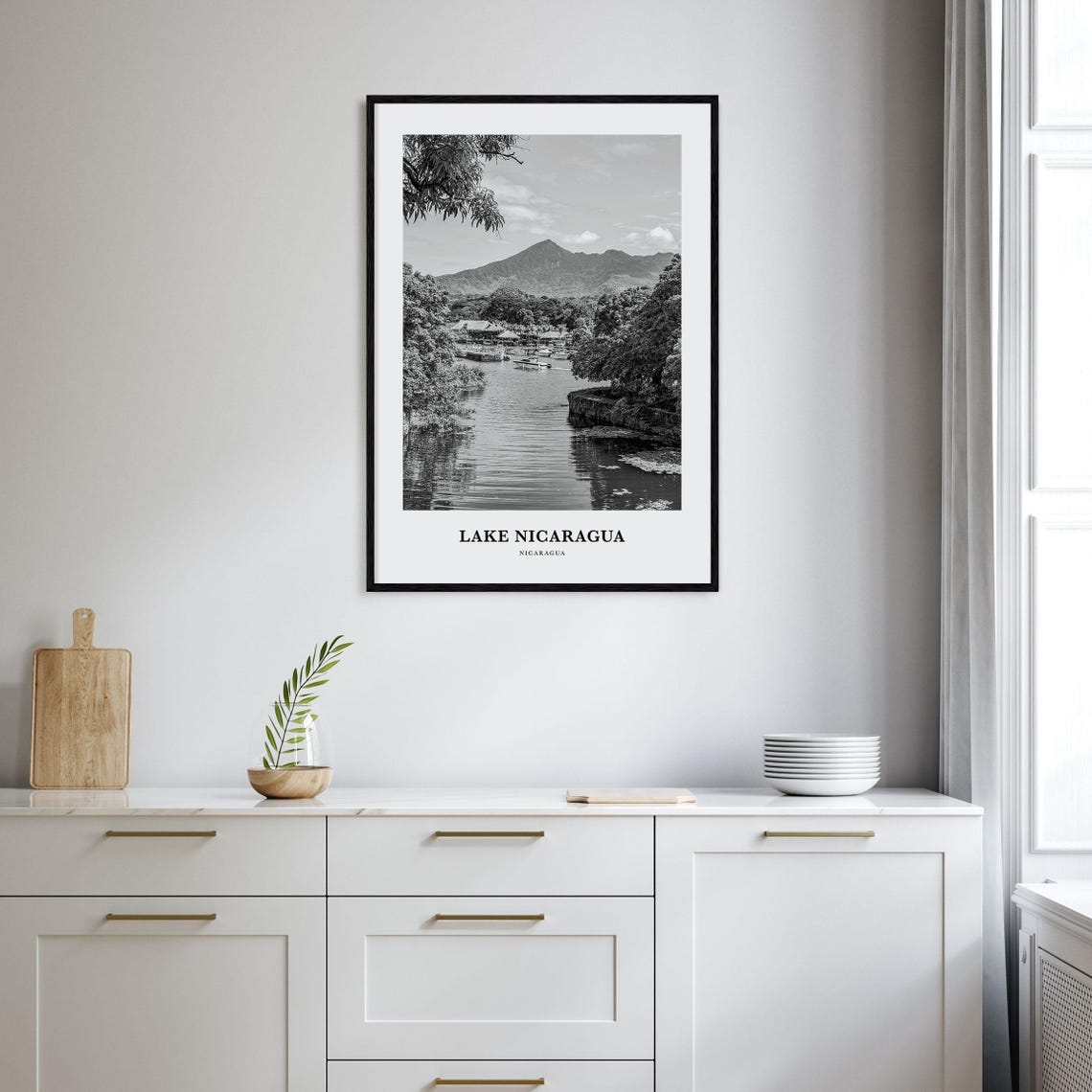 Lake Nicaragua Wall Art Lake Nicaragua Wall Decor Lake Nicaragua Poster Lake Nicaragua Home Decor Lake Nicaragua Travel Gift - Image 2
