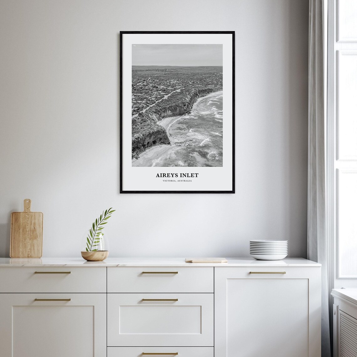 Aireys Inlet Victoria Cliffs Aerial Beach View Travel Poster - Image 2