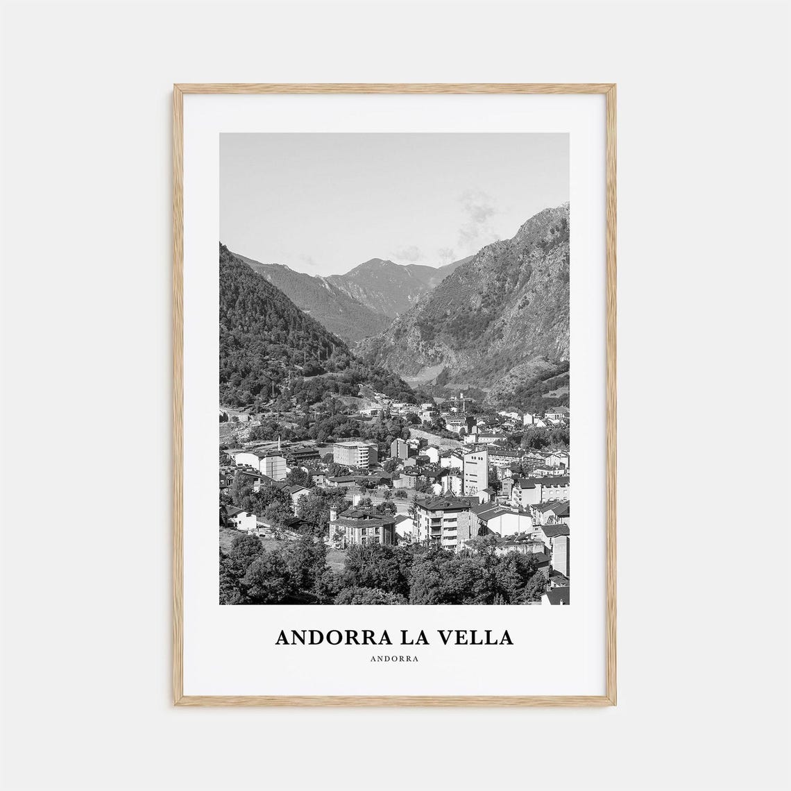 Andorra La Vella Wall Art Andorra La Vella Wall Decor Andorra La Vella Poster Andorra La Vella Home Decor Andorra La Vella Travel Gift