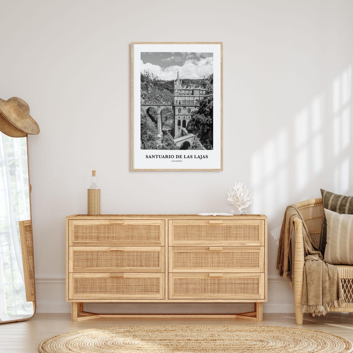 Santuario De Las Lajas Wall Art Santuario Wall Decor Santuario Poster Santuario Home Decor Santuario Travel Gift Santuario Travel Print - Image 3
