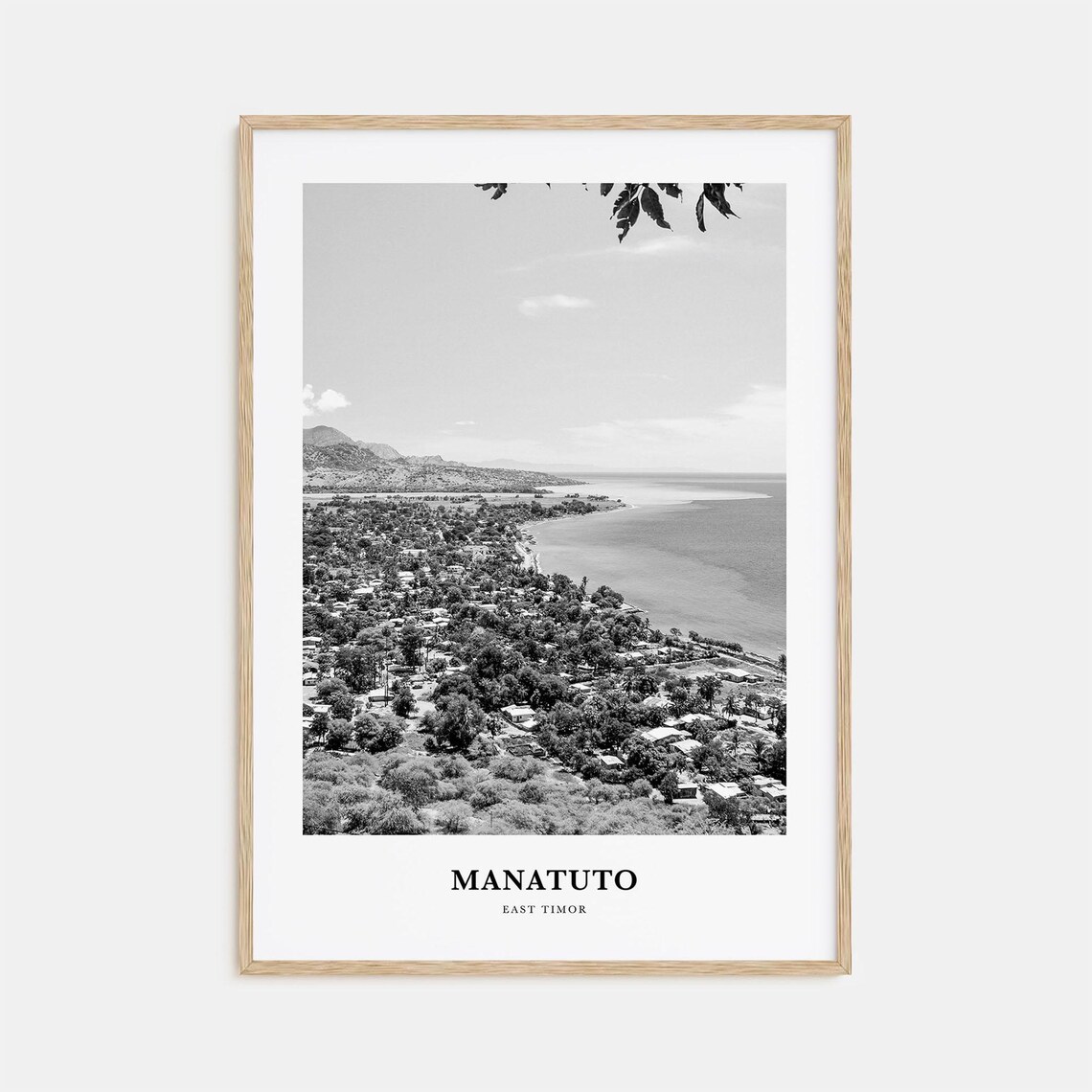 Manatuto East Timor Coastal Town Ocean Scenic View Travel Art Poster