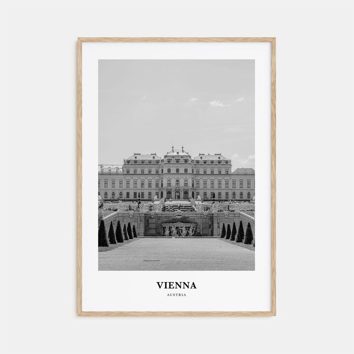 Vienna Austria Belvedere Palace Baroque Gardens Facade Poster