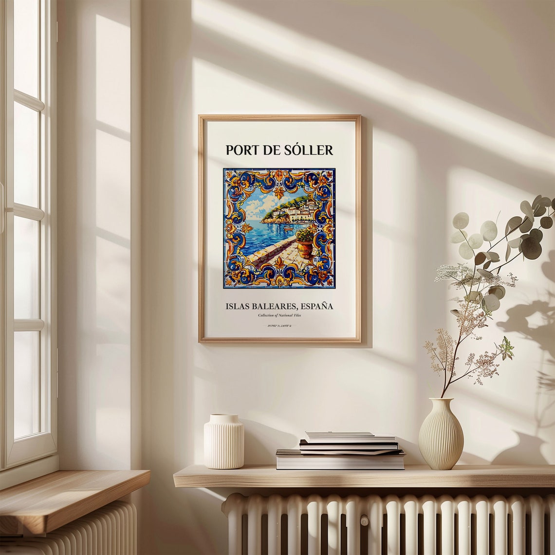 Port de Sóller Spain Balearic Islands Ceramic Tile Art Poster - Image 3