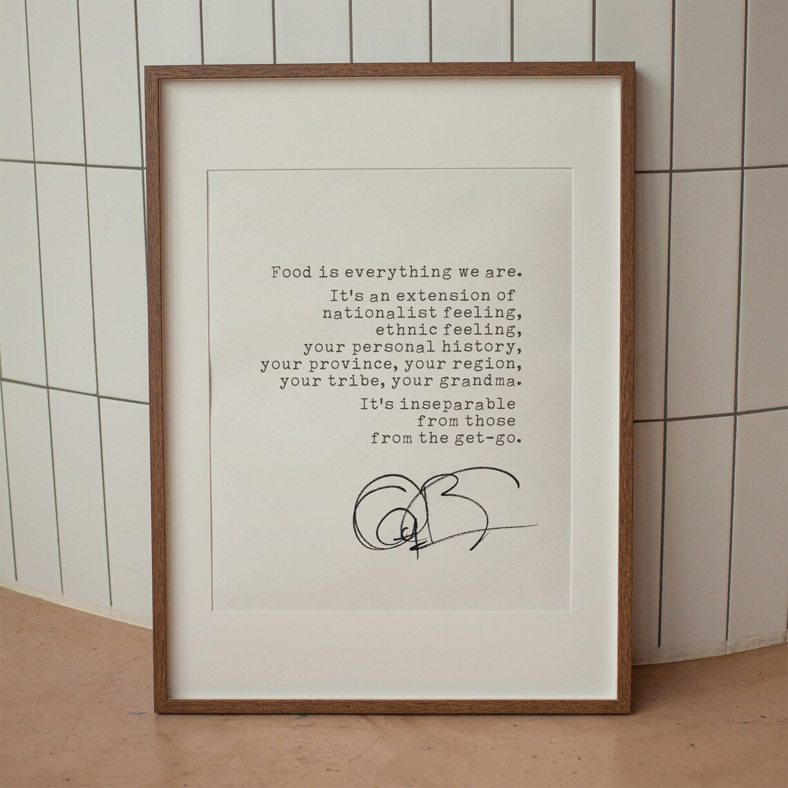 Anthony Bourdain Motivational Quote Poster Print - Image 4