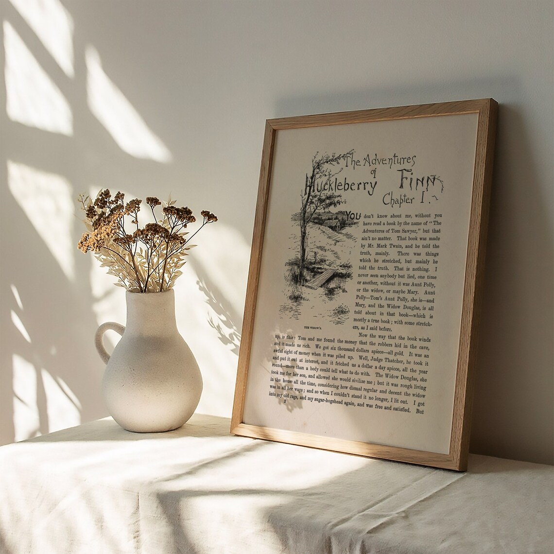 Adventures of Huckleberry Finn, 1885 First Edition Art Print - Image 2