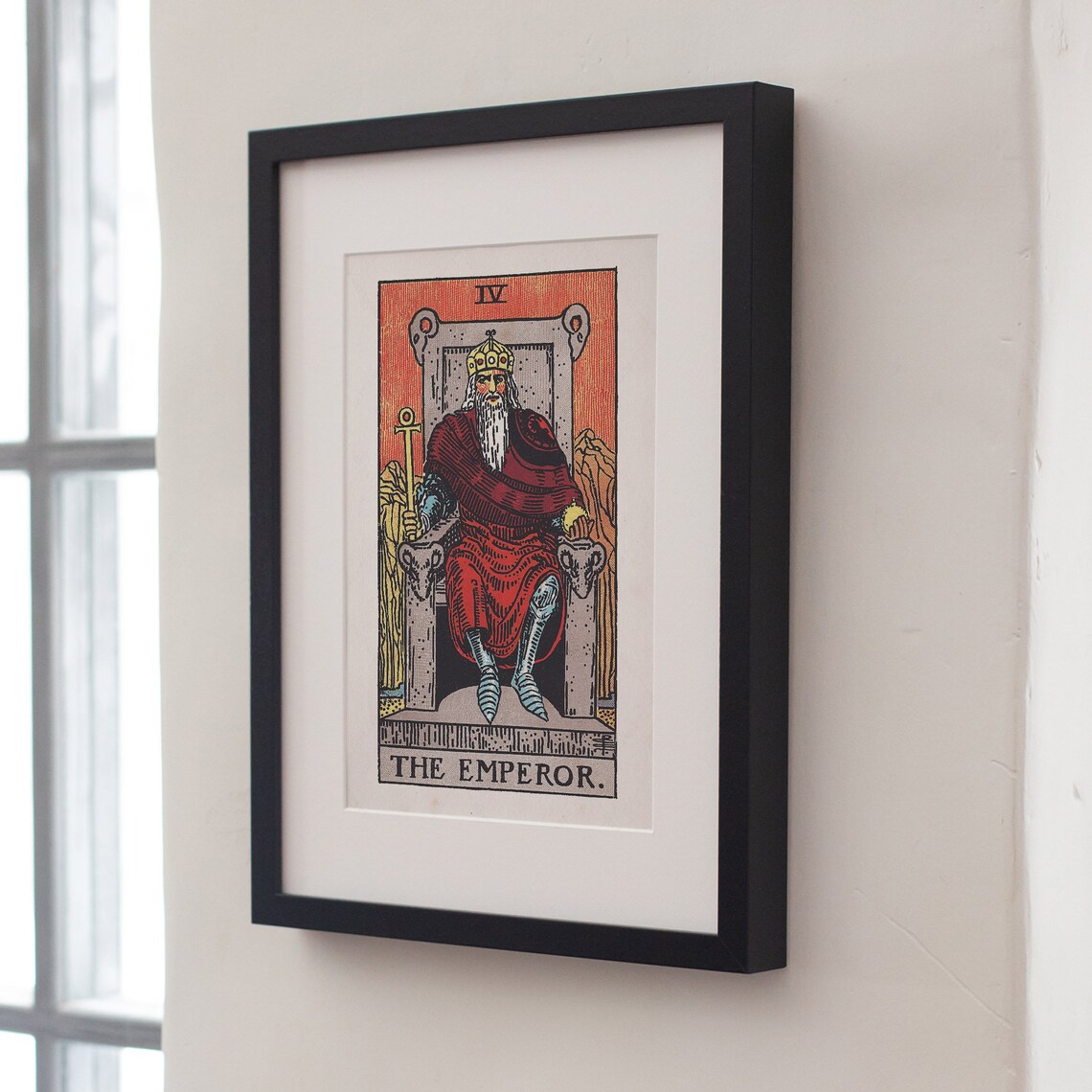 The Emperor IV Tarot Card Rider Waite Smith Vintage Mystical Wall Poster - Image 4