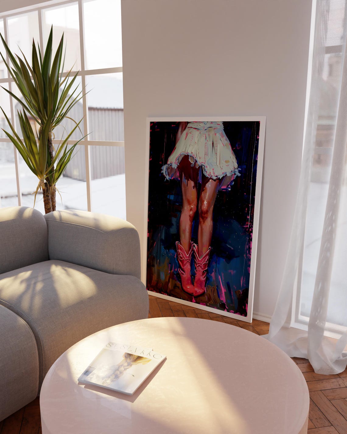 Preppy Cowgirl Decorcowgirl Poster Printcowboy Boots Art Printdorm Room Decor Pink Print Bold Feminine Western