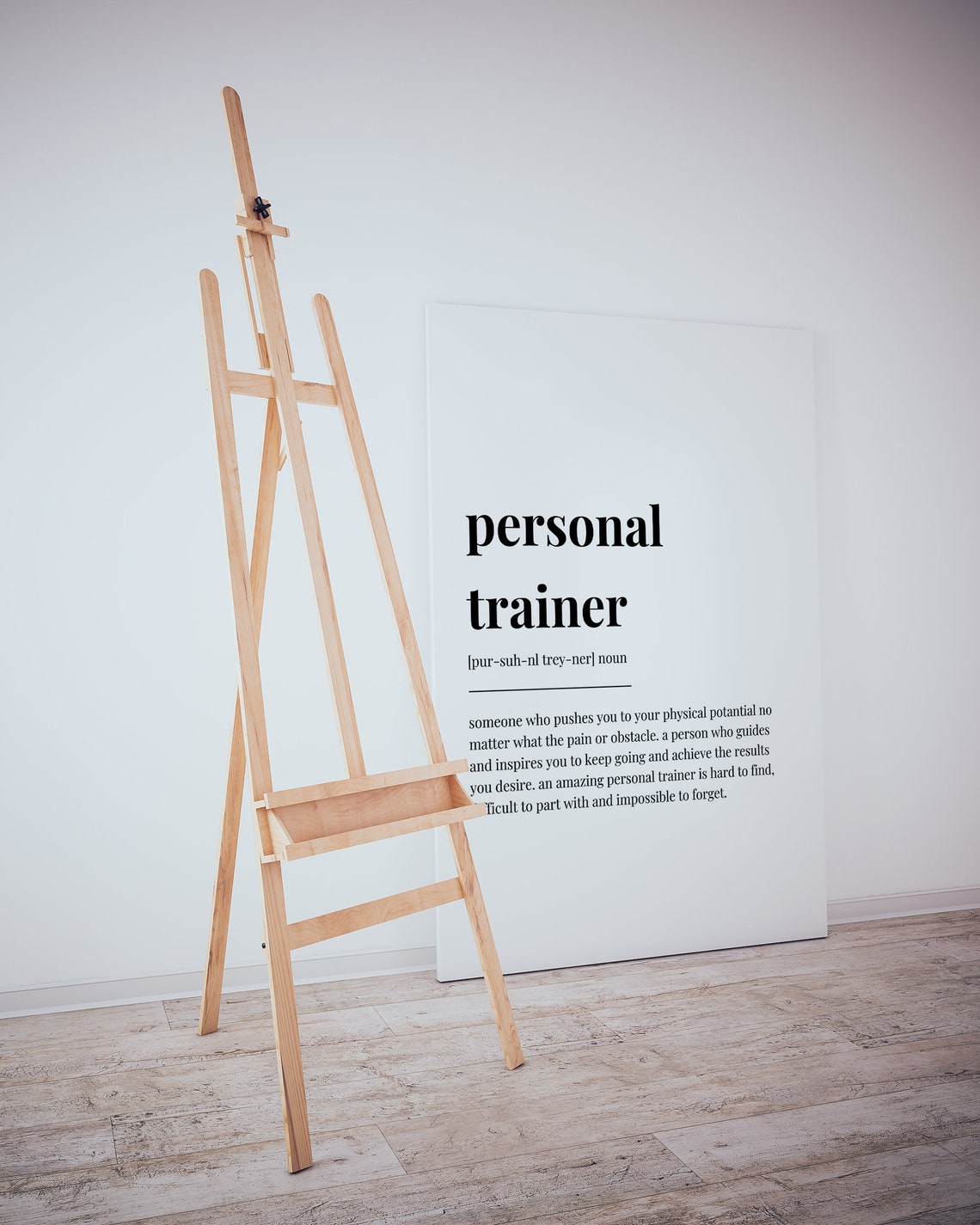 Personal Trainer Definition Dictionary Quote Meaning Gift Poster
