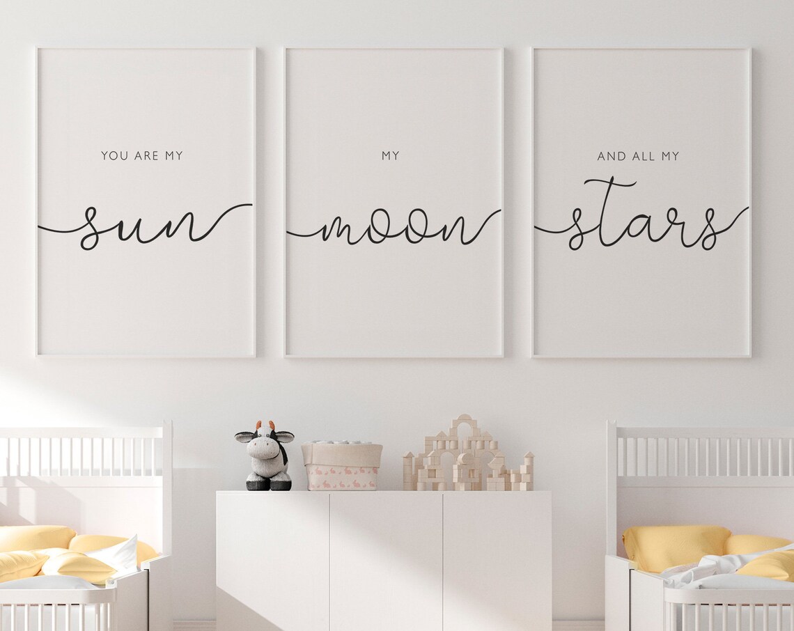 My Sun My Moon And All Of My Stars Nursery Poster - Image 4