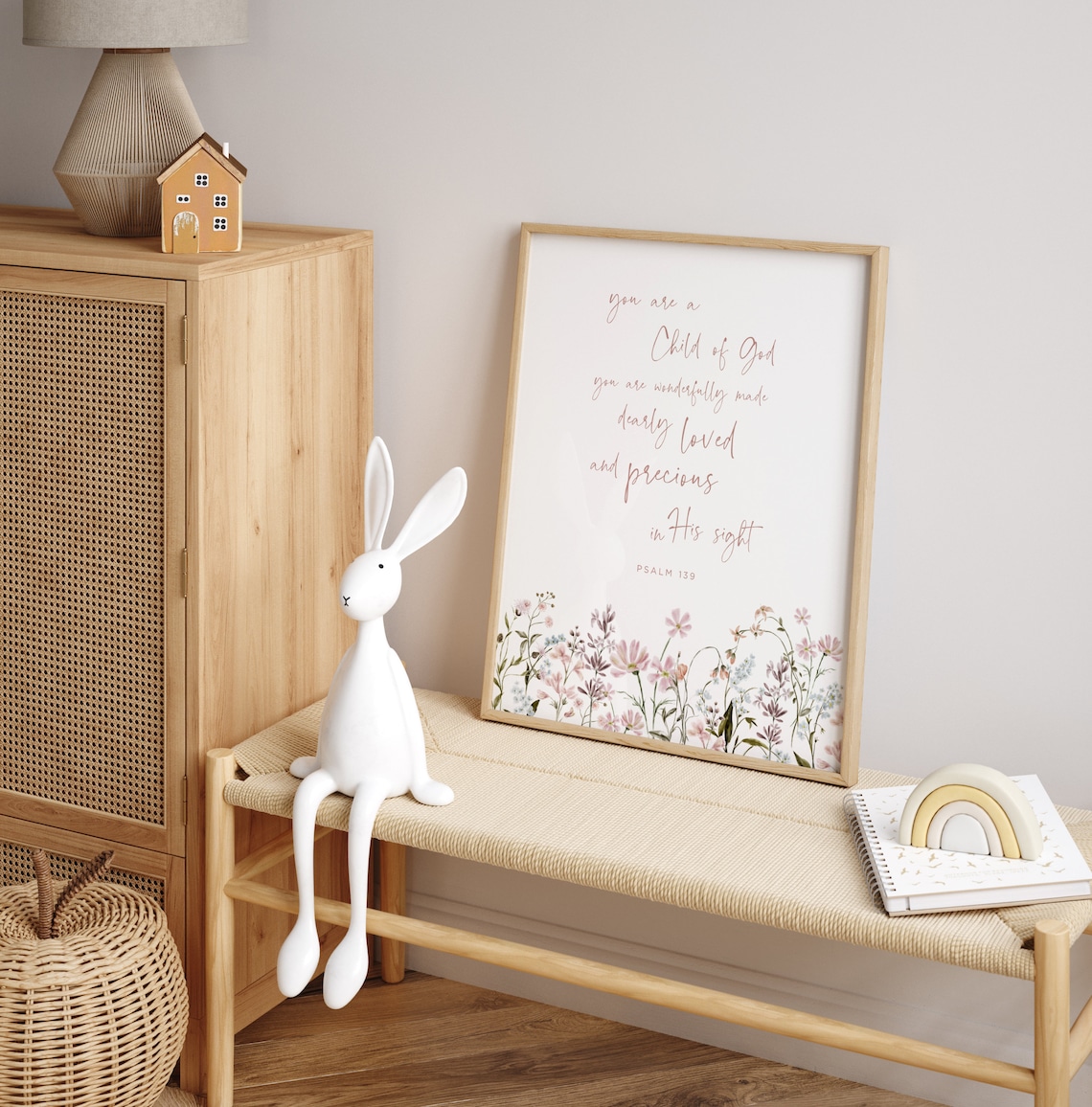 Child of God Nursery Scripture Art Print