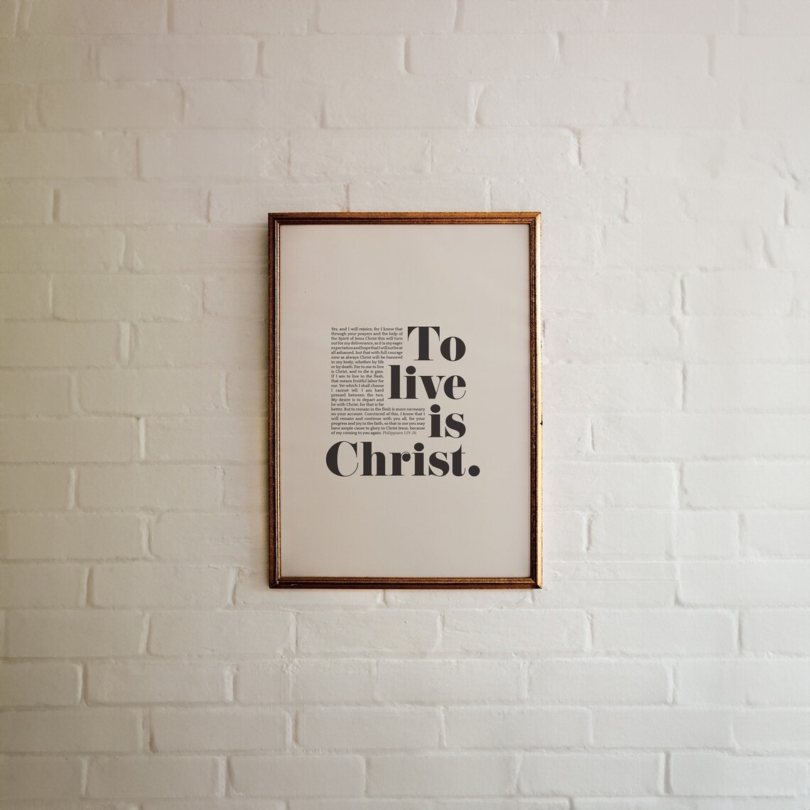 Philippians 1:21 Christian Scripture Art Print - Image 5
