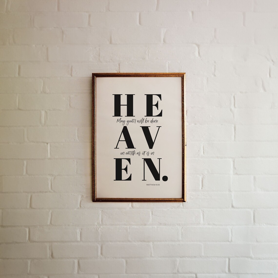 Matthew 6:10 Scripture Poster, Modern Bible Verse - Image 4