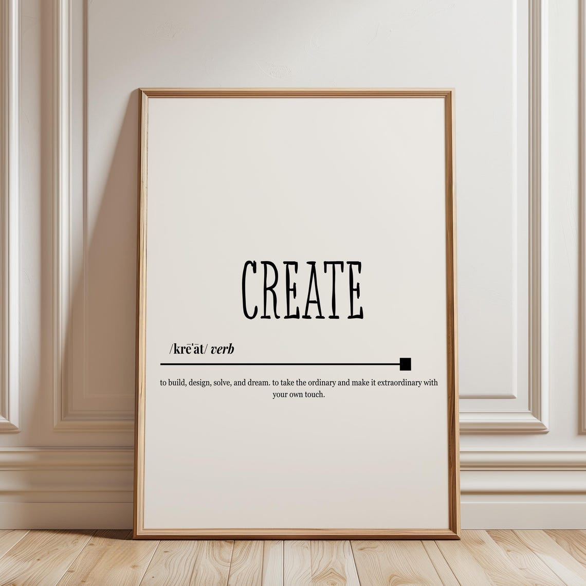Create Wall Art For Creatives Minimalist Inspirational Decor Home Office Artists Designers Makers