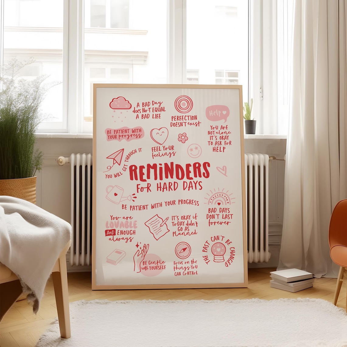 Reminders For Hard Days Mental Health Poster - Image 3