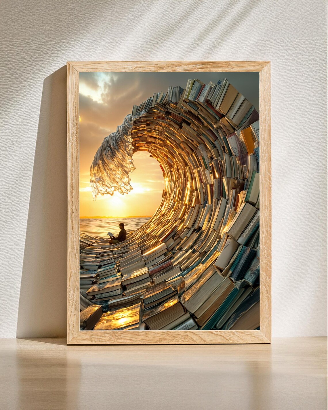 Book Lover Poster, Dreamy Library Decor Art Print