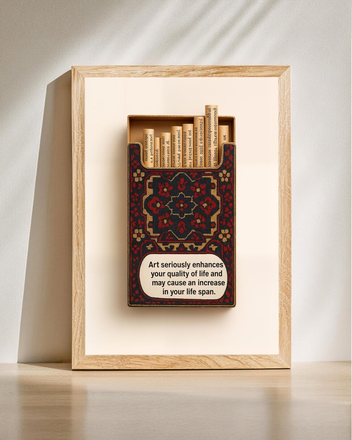 Art Affirmation Box Print Creative Studio Wall Inspirational Decor Surreal Artist Gift Poster Quote