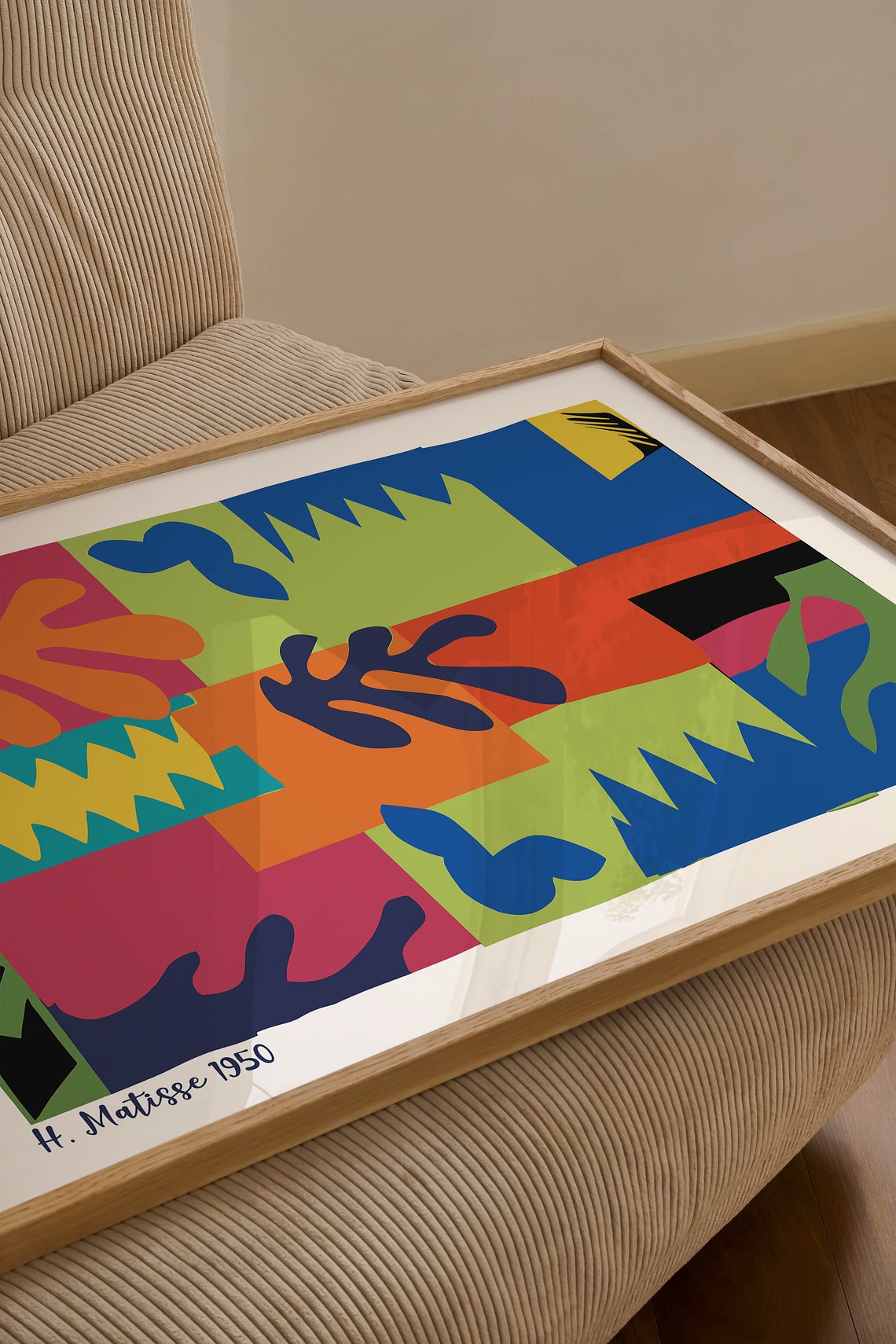Henri Matisse The Butter 1950 Colourful Abstract Cutouts Poster - Image 2