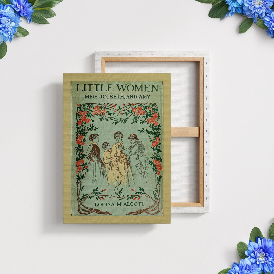 Little Women Meg Jo Beth And Amy Classic Book Cover Art Poster - Image 3