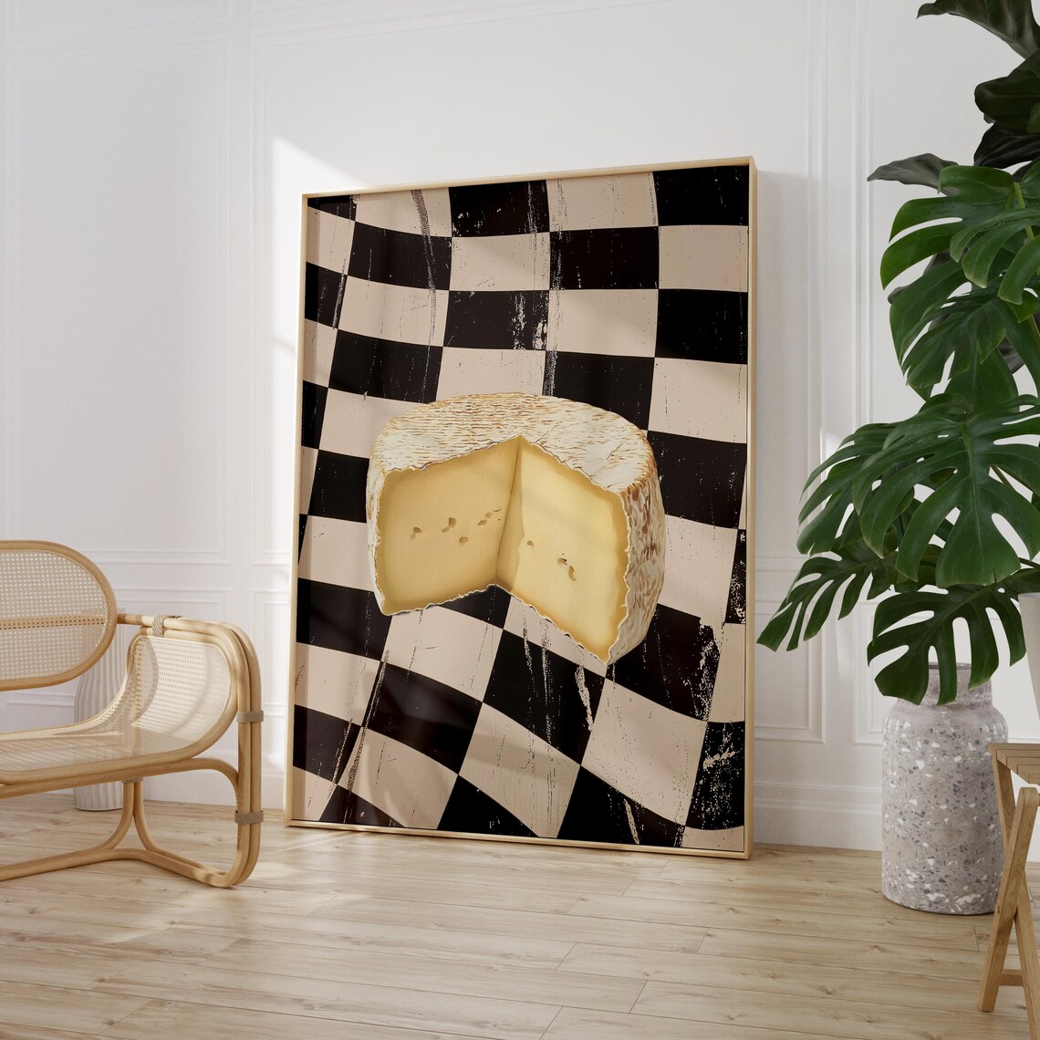 Retro Cheese Kitchen Poster, Food Print - Image 3