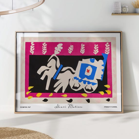 Henri Matisse Pierrots Funeral Abstract Art Print Bold And Colorful Modern Wall Decor