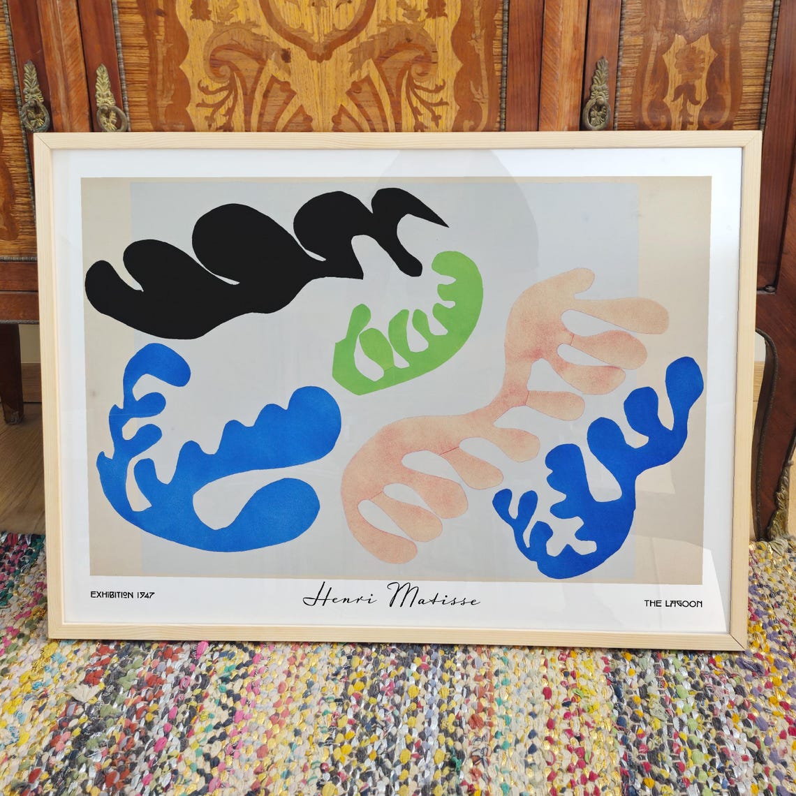 Henri Matisse The Lagoon Abstract Organic Art Print Mid Century Colorful Nautical Wall Decor - Image 3