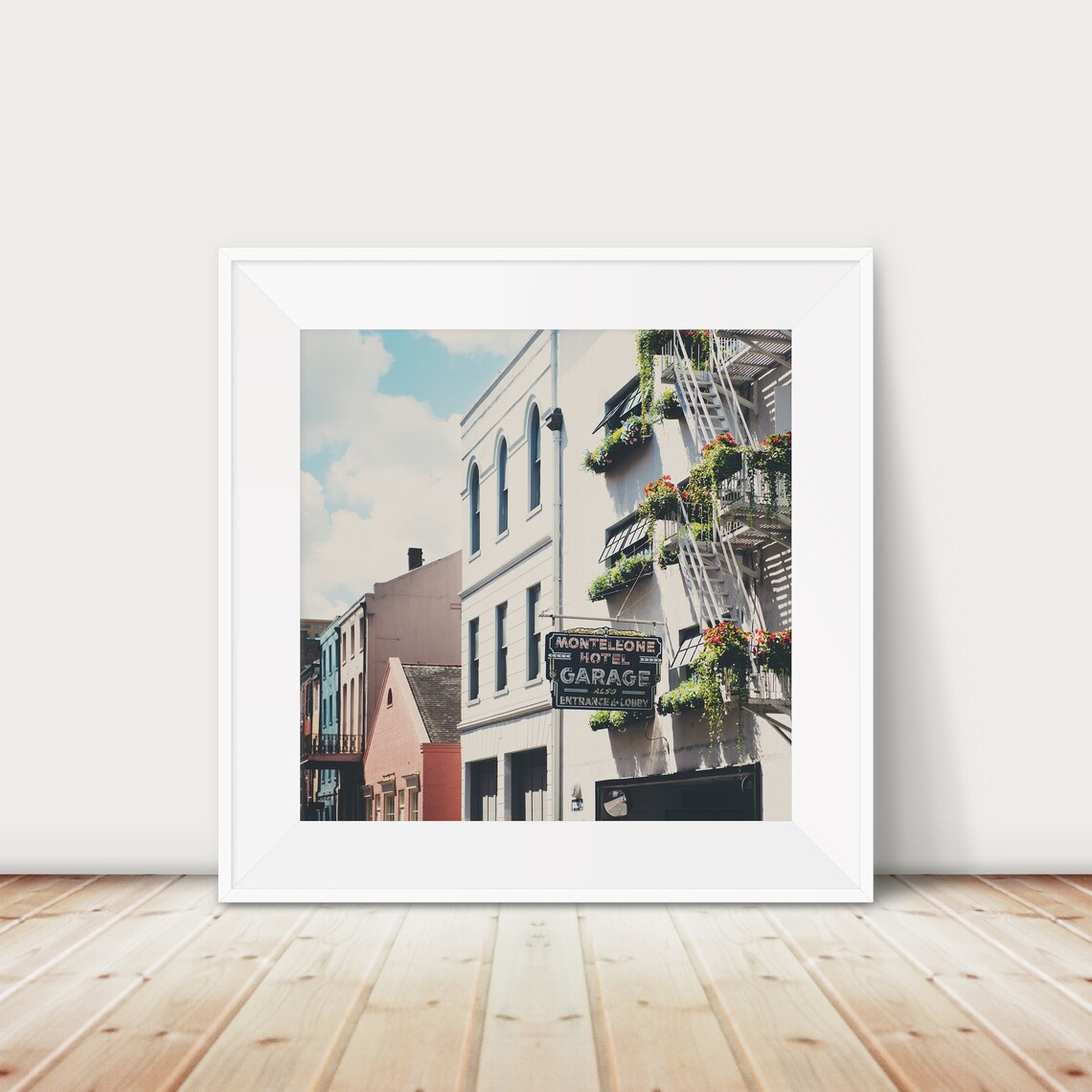 New Orleans French Quarter Hotel Monteleone Neon Sign Photo Poster