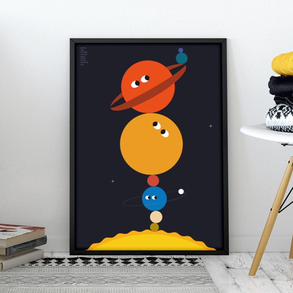Planets Solar System, Augmented Reality Art Print - Image 2