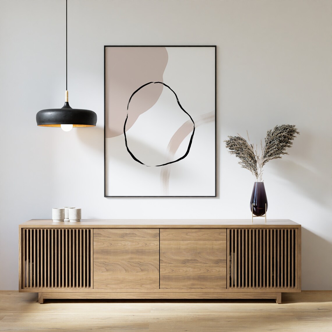 Mid Century Modern Abstract Art Print, Minimalist - Image 2