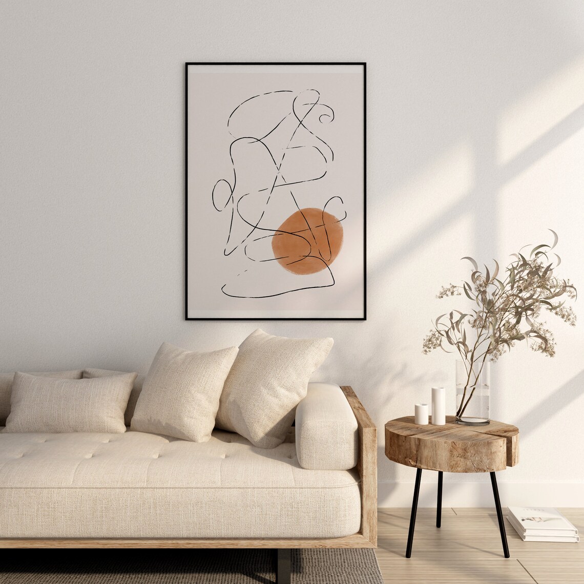 Mid Century Modern Abstract Print, Minimalist Art - Image 2