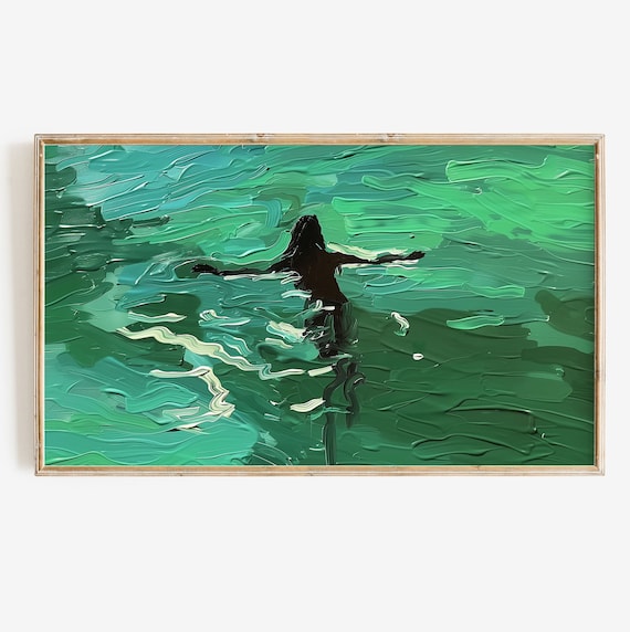Summer Frame TV Art, Colorful Abstract Art Print