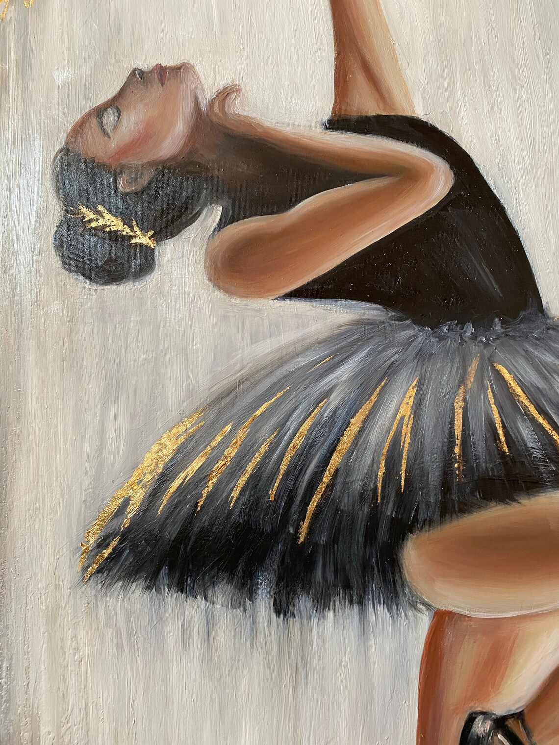 Abstract Ballerina, Black Ballet Wall Art Print - Image 3