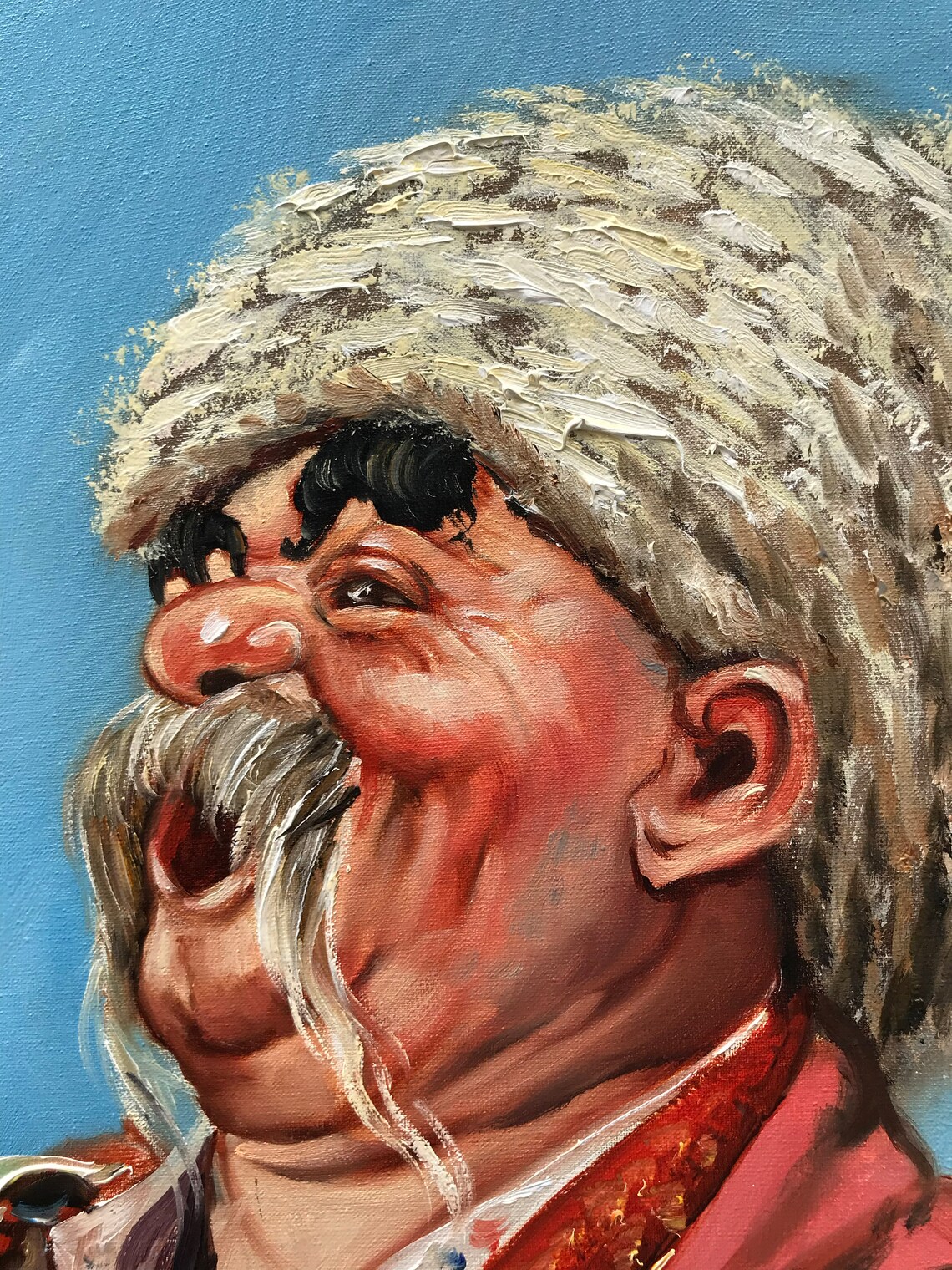 Ukrainian Cossack Painting, Ukrainian Folk Art Print - Image 2