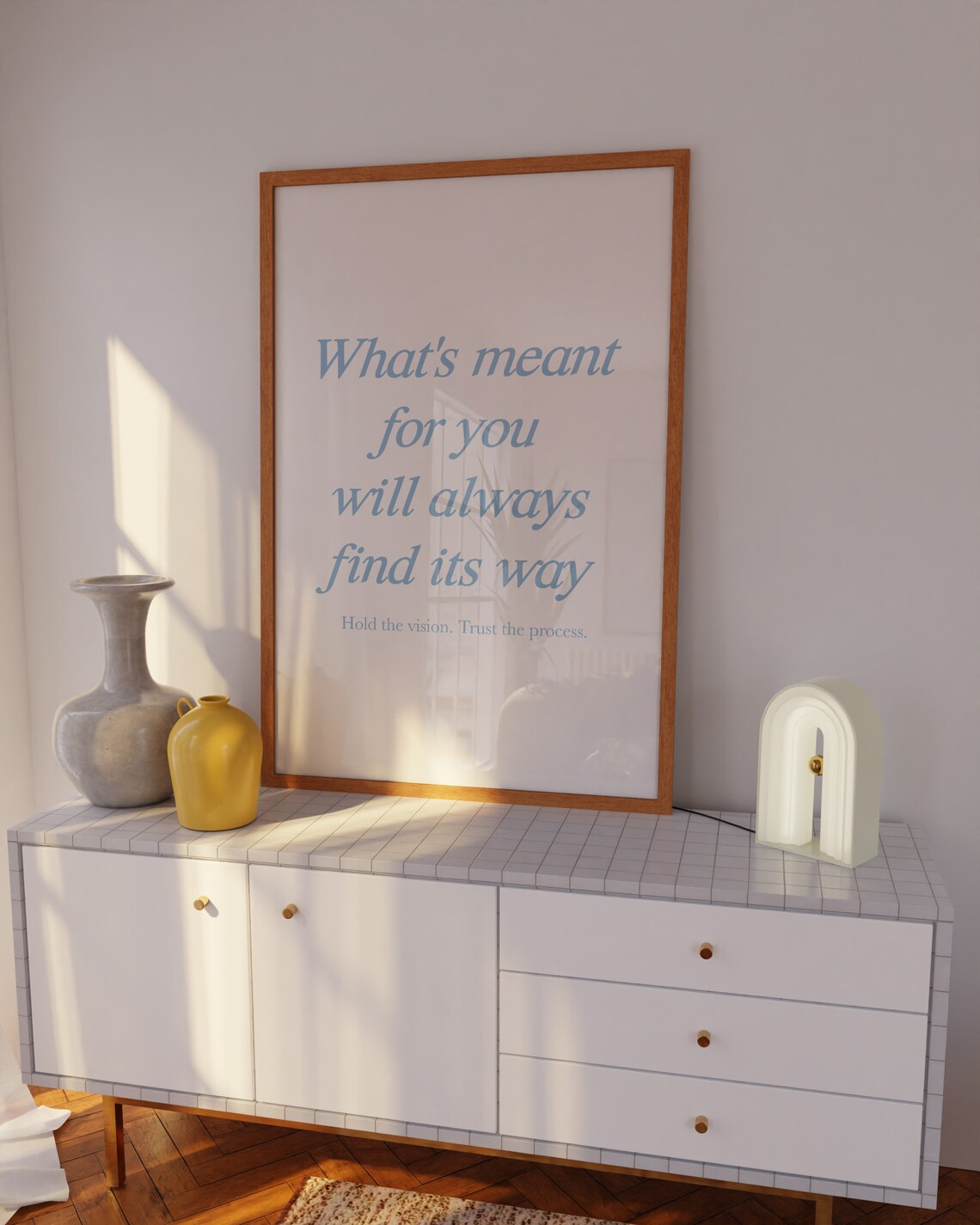 Blue Affirmation Quote Art Print, Bedroom Decor - Image 2