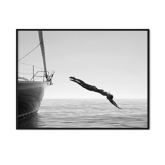 Freedom Jump - Traditional Beach Art Print