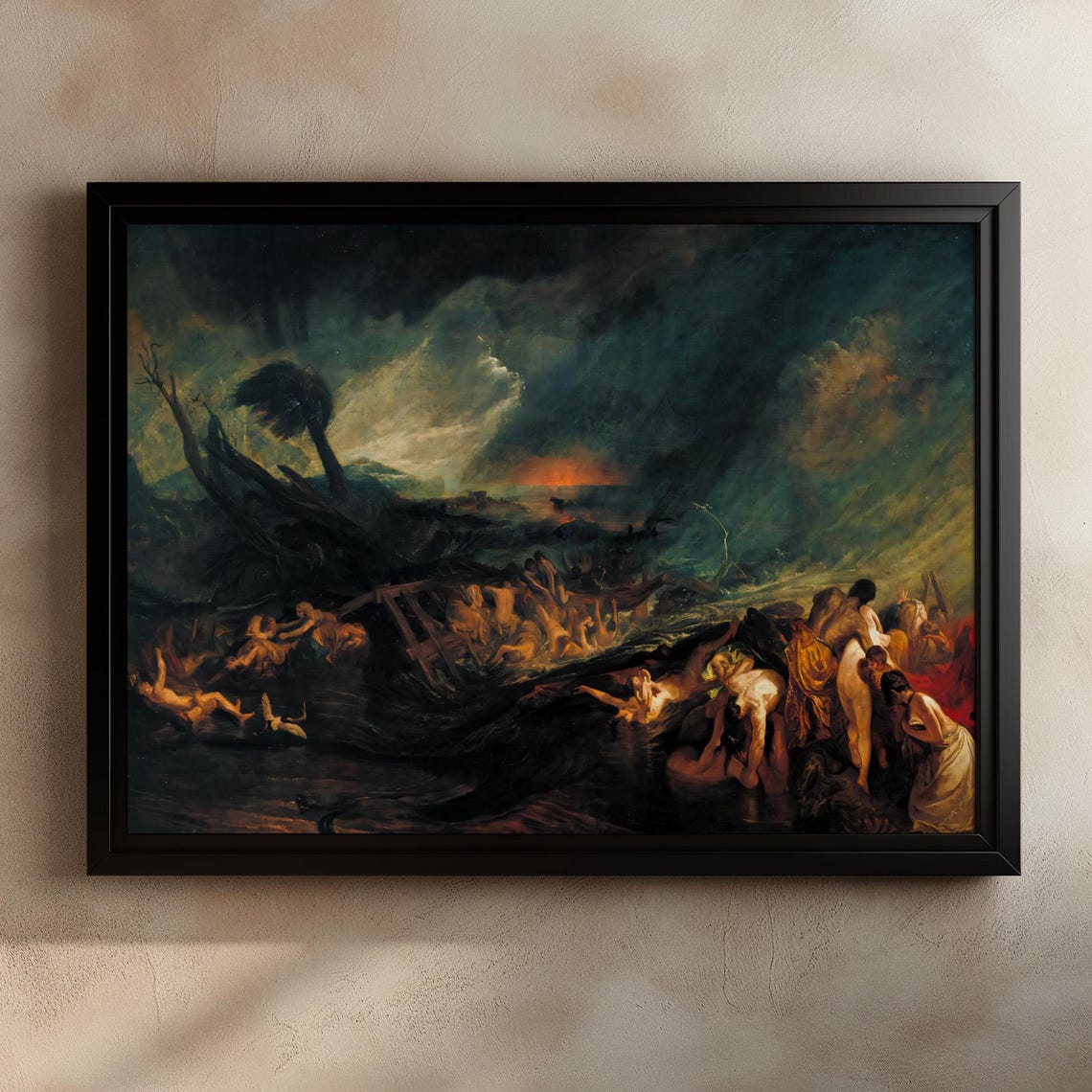 Turner The Deluge Biblical Flood Dramatic Storm Painting Poster - Image 2