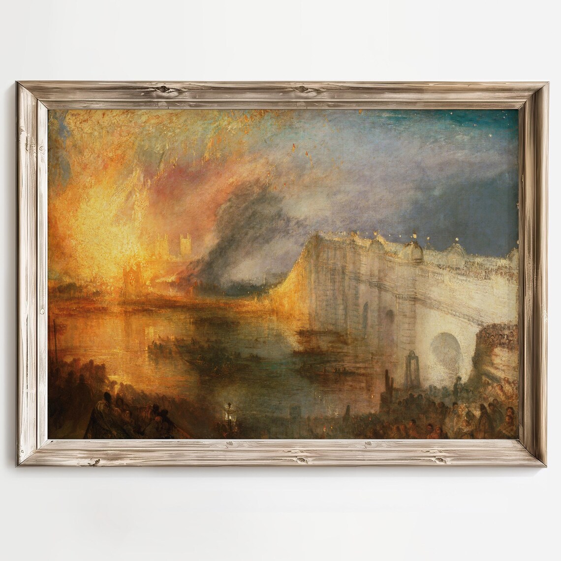 Turner Burning of the Houses of Parliament London Fire Poster - Image 2