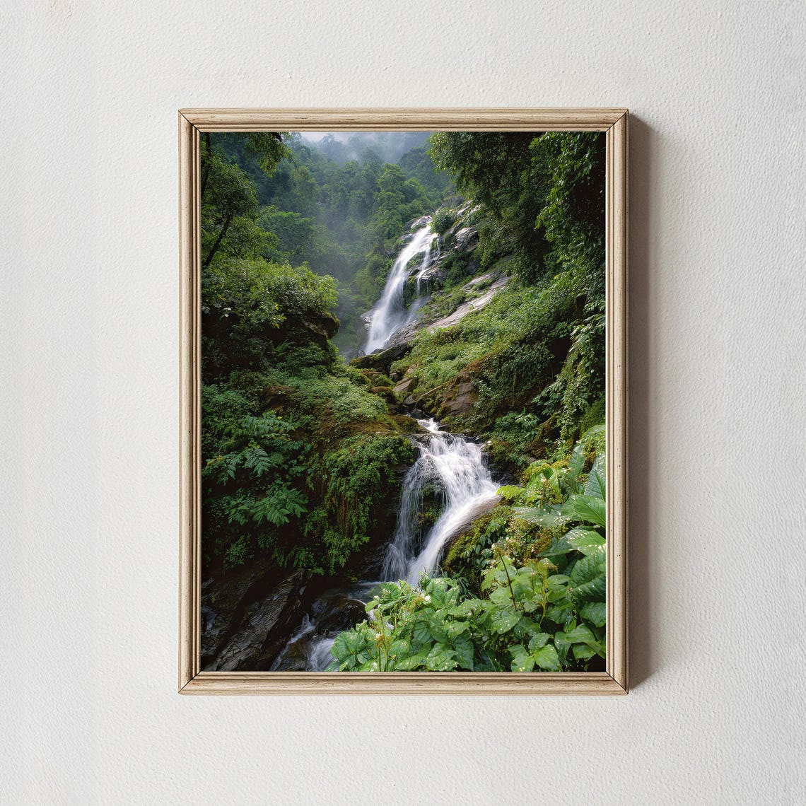 Waterfall Wall Art Print Tropical Forest Landscape Photography