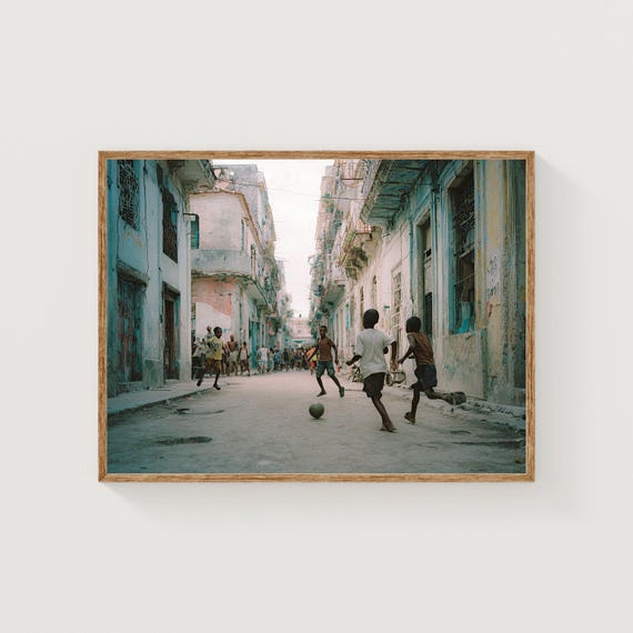 Havana Street Life Print Travel Photography Vintage Film Art