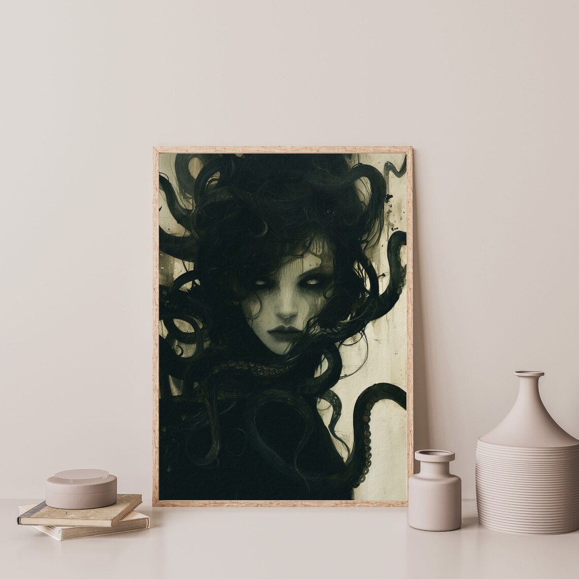 Medusa Painting, Vintage Dark Academia Poster Print - Image 3