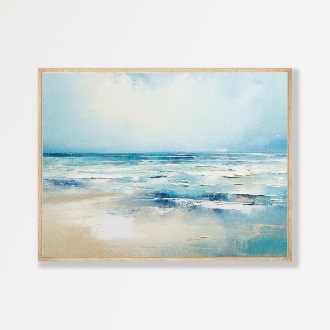 Seascape Painting Minimal Ocean Landscape Art Print