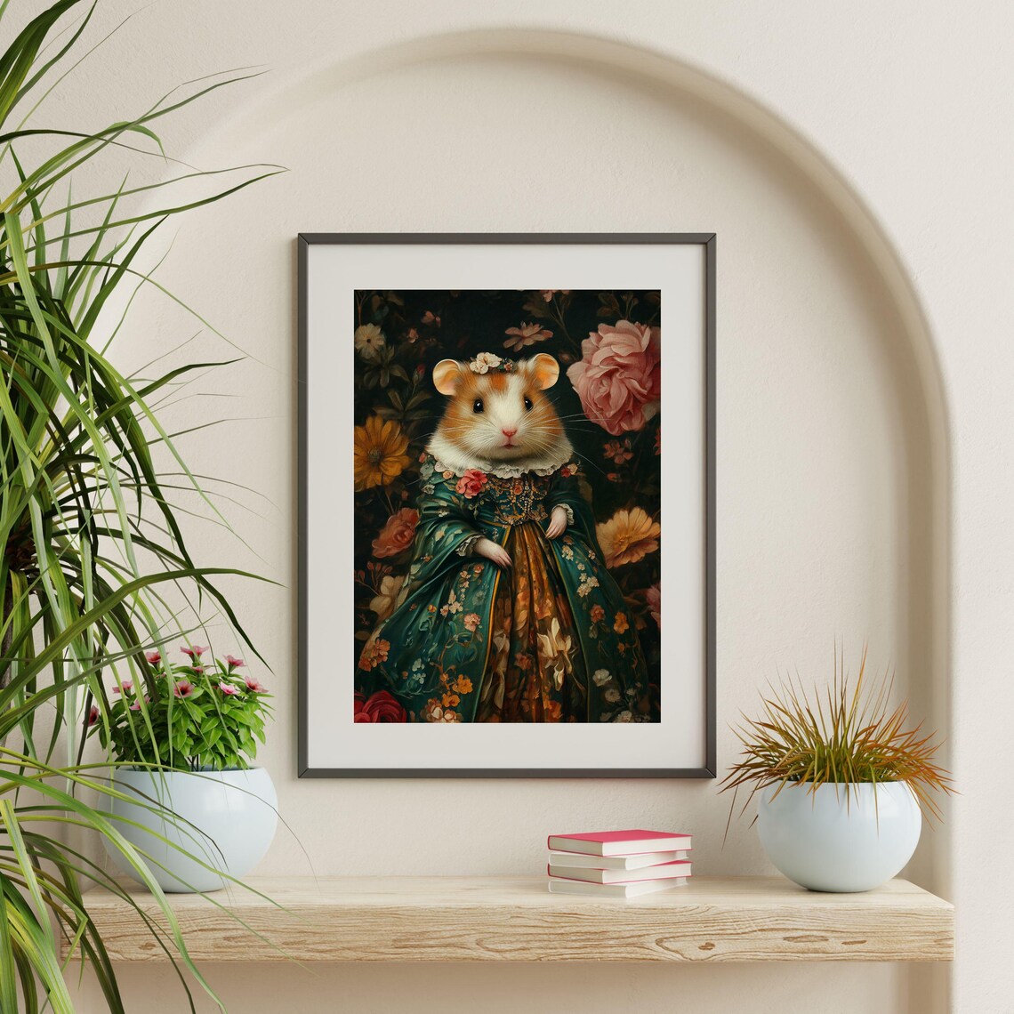 Royal Hamster Vintage Victorian Portrait Art Print - Image 2