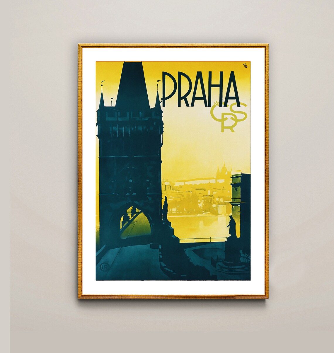 Praha Vintage Travel Poster, Czechoslovakia Art Print - Image 2