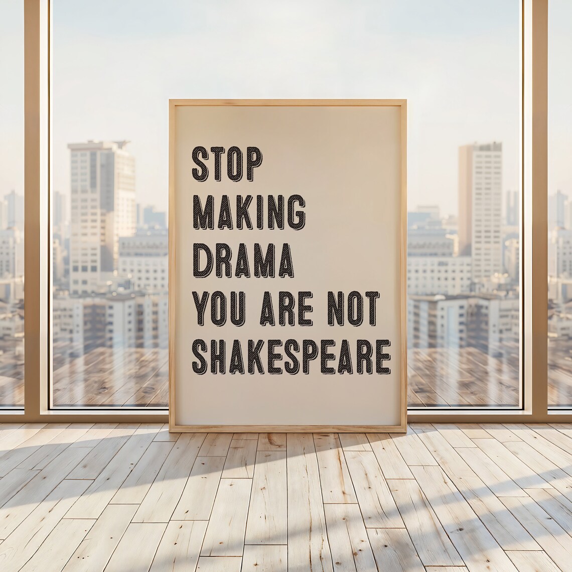 Stop Making Drama Retro Dorm Bedroom Decor - Image 2