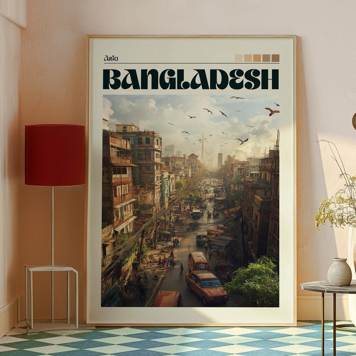 Bangladesh Travel Poster, Dhaka City Art Print - Image 2