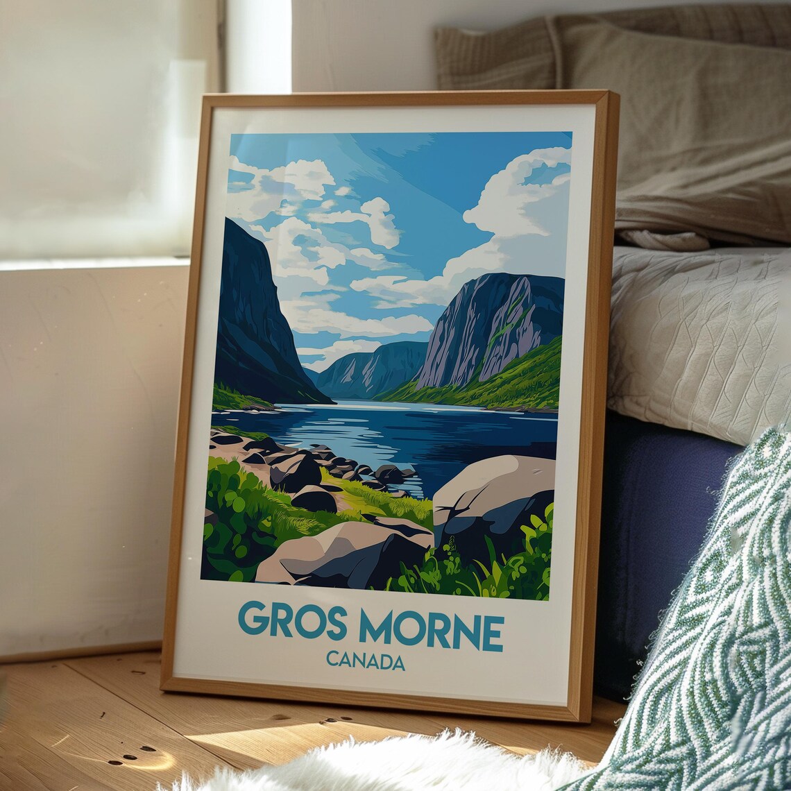 Gros Morne Canada Fjord Cliffs Newfoundland National Park Poster - Image 3
